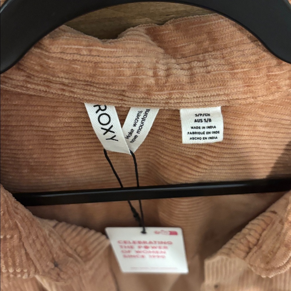 Roxy Corduroy Shirt in rust Brown - Picture 2 of 3